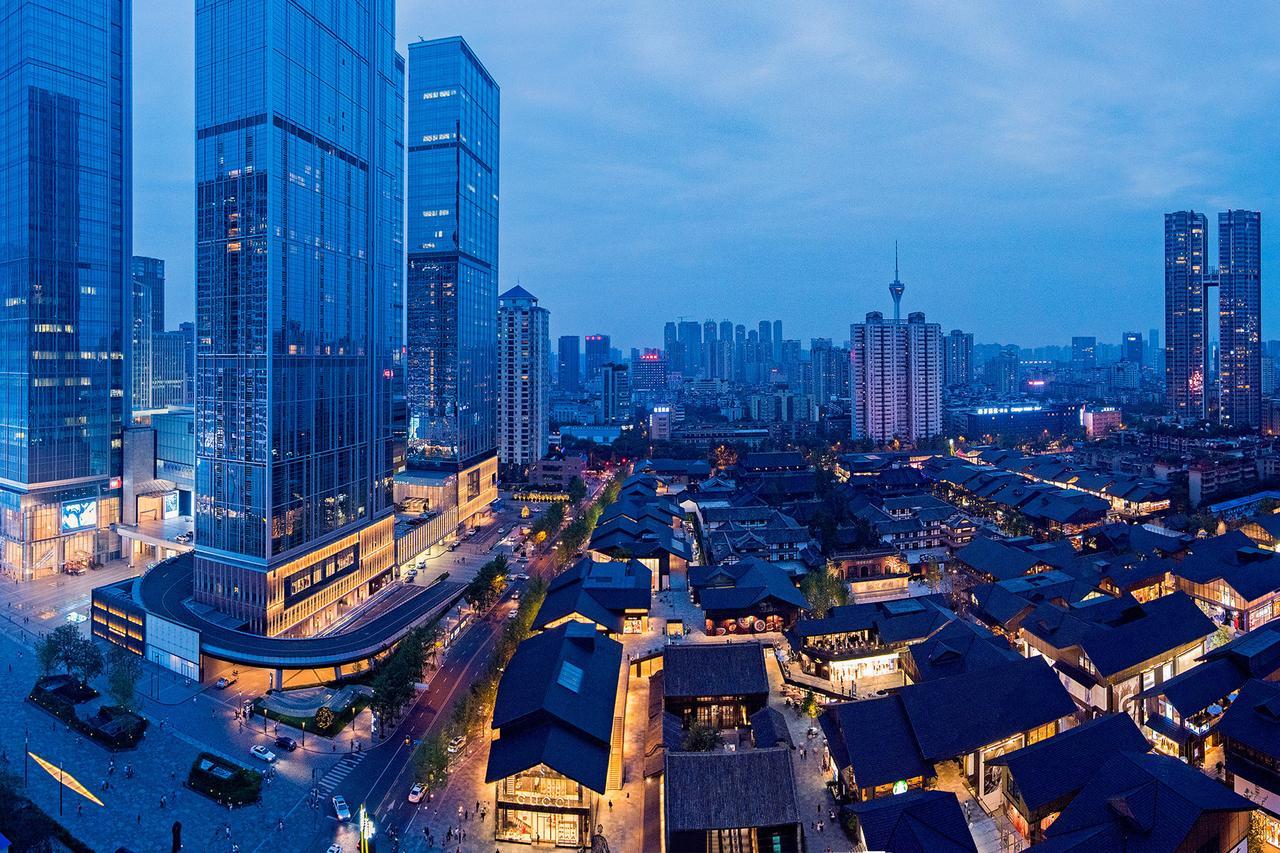 Chengdu Cloud Service Apartment Chunxi Taikoo Branch Exterior foto